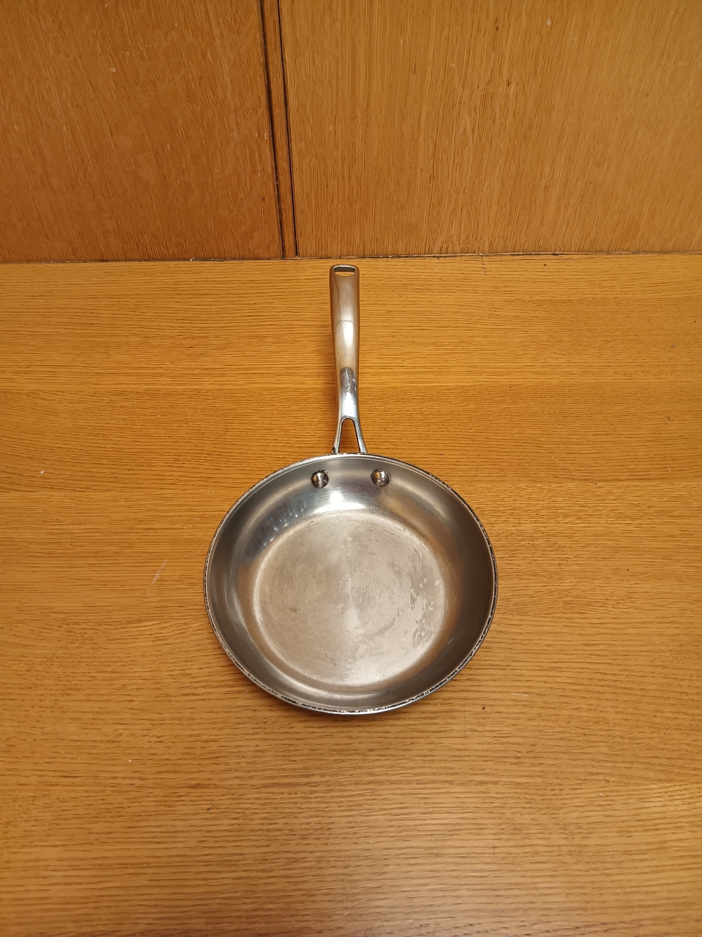 Stainless Steel Induction Frying Pan - Silver